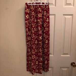 Vintage Floral Maxi Skirt w/ Slits